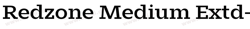 Redzone Medium Extd字体转换